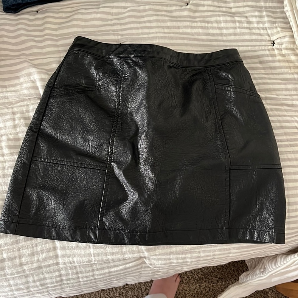 Pleather skirt